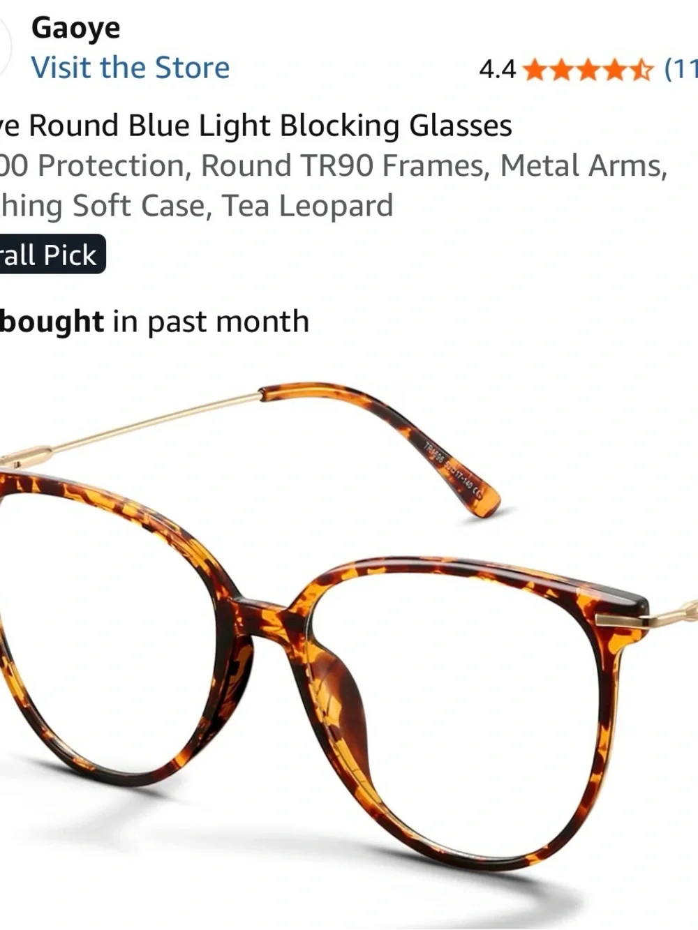 Tortoiseshell Round Women’s Eyeglasses - Classic Brown
